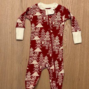 Burt's Bees Baby Christmas Footed Pajamas